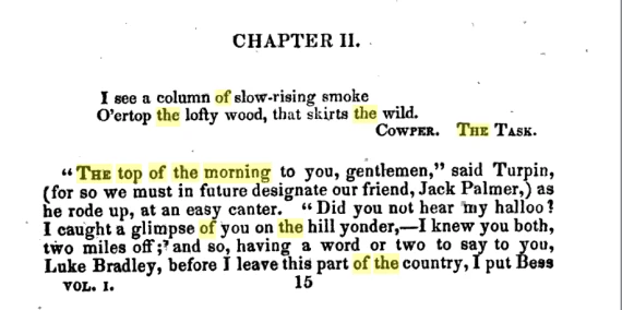 Rookwood- A Romance (1834) by William Harrison- the top of the morning